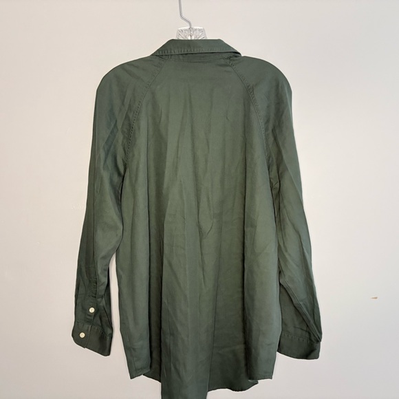 Universal Thread NWT Women’s Dark Green Oversized Button Down Long Sleeve Shirt - Picture 11 of 15
